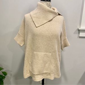 Ann Taylor LOFT Short Sleeve Cowl Neck Sweater Oversized Women’s Size Medium